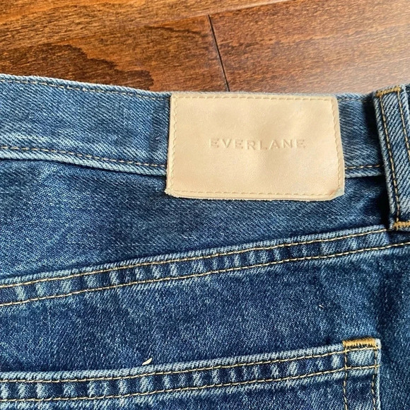 Everlane Dark Blue Jean Shorts - Picture 6 of 10